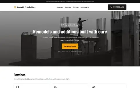 Humboldt Craft Builders Standard sample