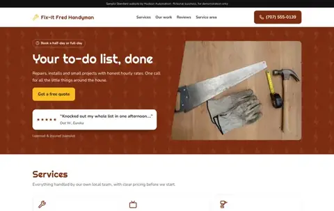 Fix-It Fred Handyman Standard sample