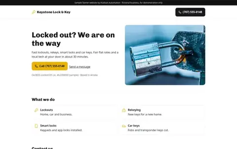 Keystone Lock & Key Basic sample
