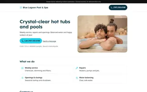 Blue Lagoon Pool & Spa Basic sample