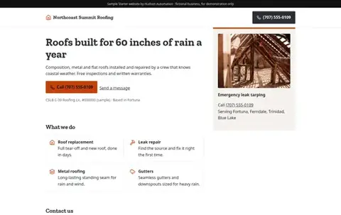 Northcoast Summit Roofing Basic sample